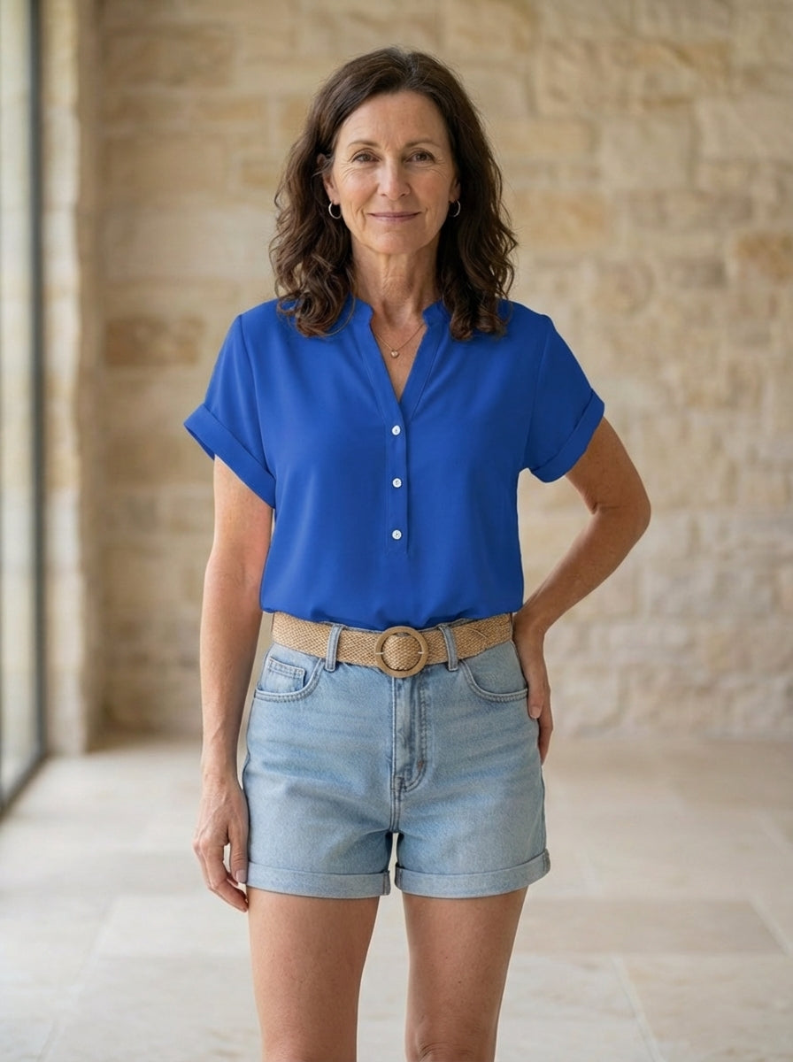 Amélie & Rose | Isabelle Button-Front Blouse