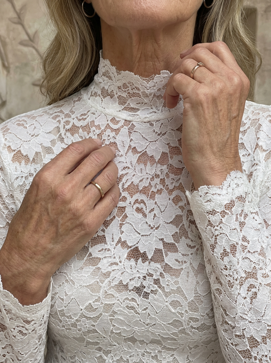 Amélie & Rose | Floral Lace Blouse