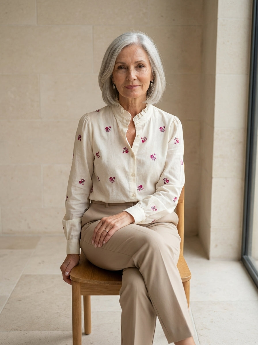 Amélie & Rose | Charlotte Embroidered Blouse