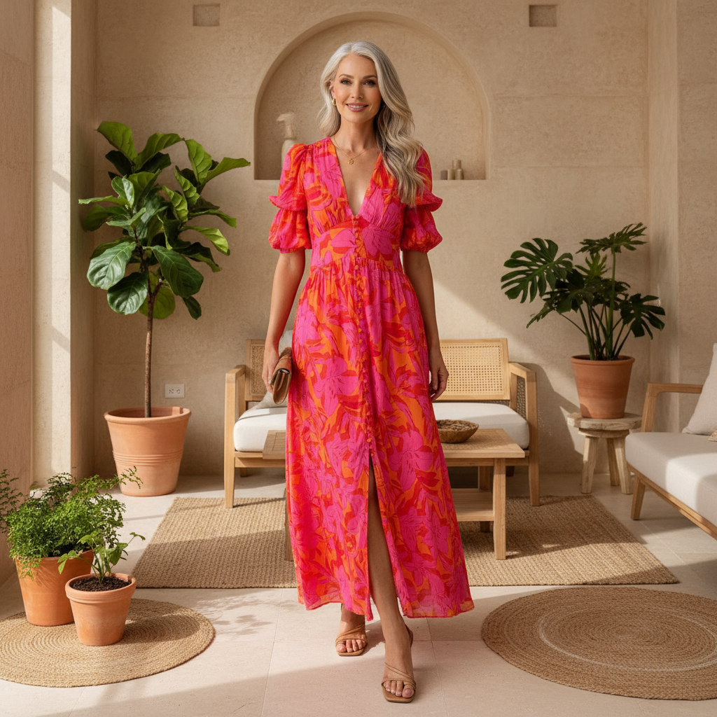 Amélie & Rose™ | Zeria Tropical Radiant Dress