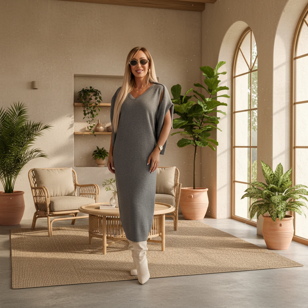 Amélie & Rose™ | Matching Dress and Turtleneck Set