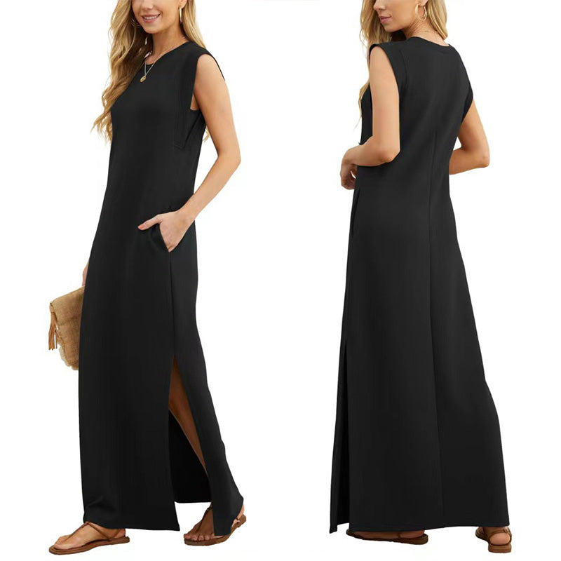 Amélie & Rose™ | Maliya Sleeveless Casual Maxi Dress